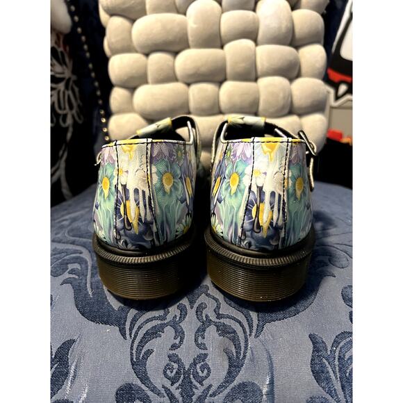 Dr Martens Polley Purple/Blue Slime Floral Mary Jane Size 9/EU 41 NWOT - Picture 3 of 5